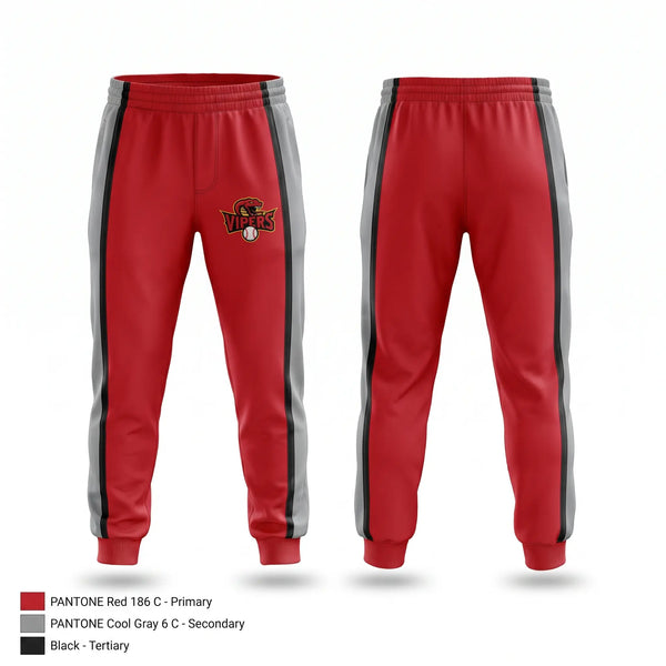 Sweatpants, Vipers, Softball, Teamtime, Team time, sublimation, custom sports apparel, team uniforms, spirit wear, spiritwear, sports uniforms, custom shirts, team store, custom team store, fundraiser sports, apparel fundraiser