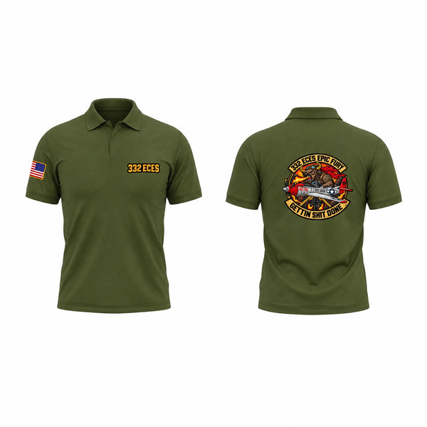Short Sleeve Performance Polo, 332 ECES, Air Force, Teamtime, Team time, sublimation, custom sports apparel, team uniforms, spirit wear, spiritwear, sports uniforms, custom shirts, team store, custom team store, fundraiser sports, apparel fundraiser