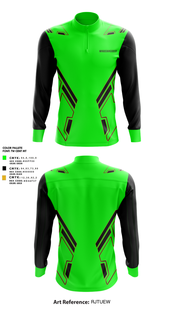 Quarter Zip Jacket, St Francis Indians, Women's Volleyball, Teamtime, Team time, sublimation, custom sports apparel, team uniforms, spirit wear, spiritwear, sports uniforms, custom shirts, team store, custom team store, fundraiser sports, apparel fundraiser