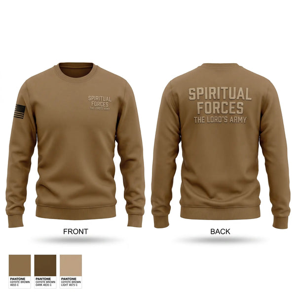 Crew Neck Sweatshirt, Spiritual Forces The Lords Army, Police, Teamtime, Team time, sublimation, custom sports apparel, team uniforms, spirit wear, spiritwear, sports uniforms, custom shirts, team store, custom team store, fundraiser sports, apparel fundraiser