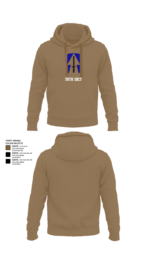 Hoodie, 76th IBCT, , Teamtime, Team time, sublimation, custom sports apparel, team uniforms, spirit wear, spiritwear, sports uniforms, custom shirts, team store, custom team store, fundraiser sports, apparel fundraiser