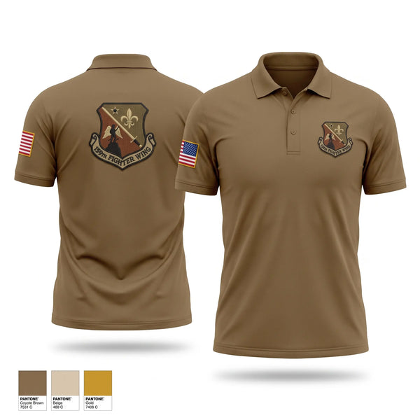Short Sleeve Performance Polo, 159 Fighter Wing Fuel Shop, National Guard, Teamtime, Team time, sublimation, custom sports apparel, team uniforms, spirit wear, spiritwear, sports uniforms, custom shirts, team store, custom team store, fundraiser sports, apparel fundraiser