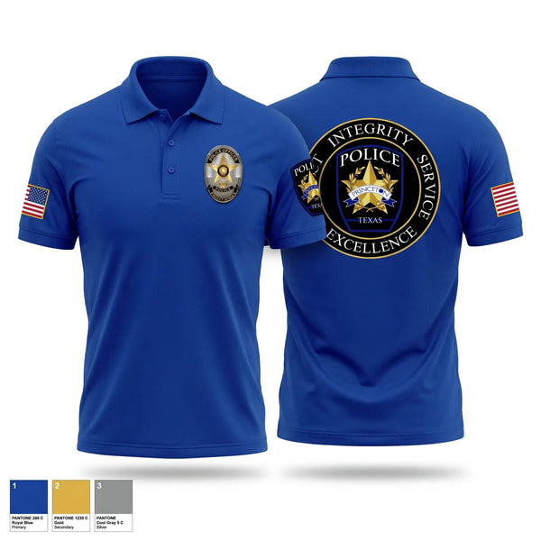 Short Sleeve Performance Polo, Princeton Police Department, Police, Teamtime, Team time, sublimation, custom sports apparel, team uniforms, spirit wear, spiritwear, sports uniforms, custom shirts, team store, custom team store, fundraiser sports, apparel fundraiser