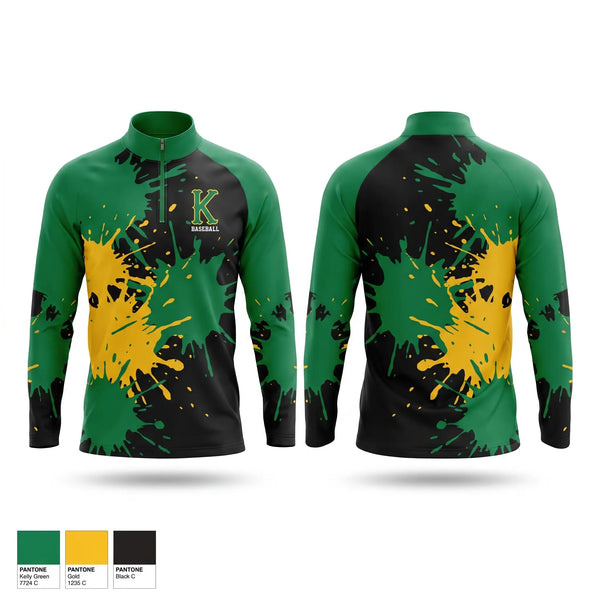 Quarter Zip Jacket, Kennedy High School, Baseball, Teamtime, Team time, sublimation, custom sports apparel, team uniforms, spirit wear, spiritwear, sports uniforms, custom shirts, team store, custom team store, fundraiser sports, apparel fundraiser