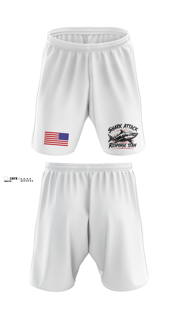 Athletic Shorts With Pockets, Shark Attack Response Team, , Teamtime, Team time, sublimation, custom sports apparel, team uniforms, spirit wear, spiritwear, sports uniforms, custom shirts, team store, custom team store, fundraiser sports, apparel fundraiser