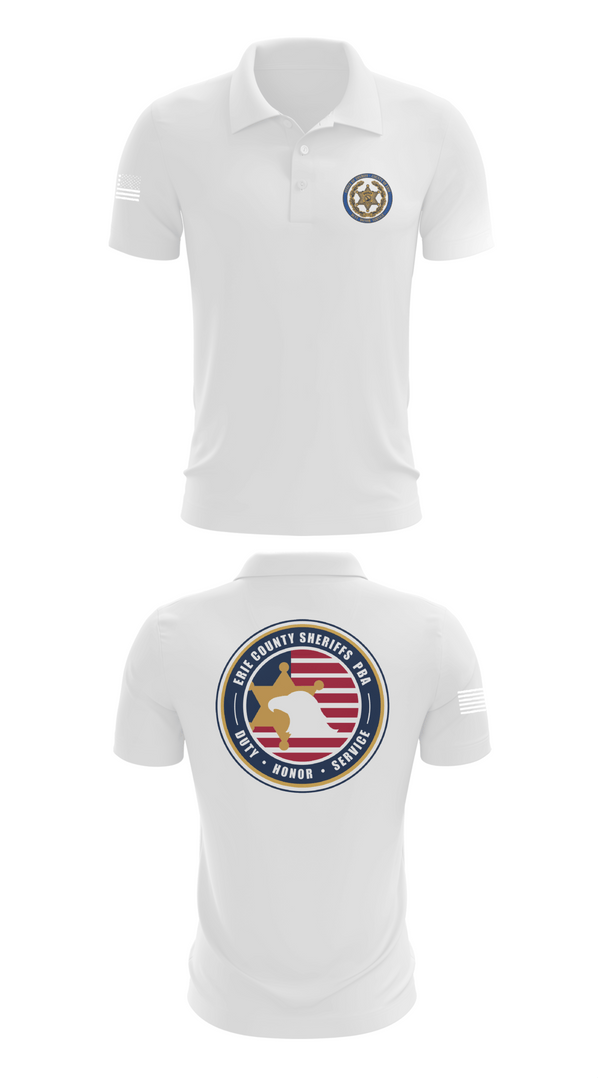 Short Sleeve Performance Polo, Erie County Sheriff's Office PBA, Police, Teamtime, Team time, sublimation, custom sports apparel, team uniforms, spirit wear, spiritwear, sports uniforms, custom shirts, team store, custom team store, fundraiser sports, apparel fundraiser