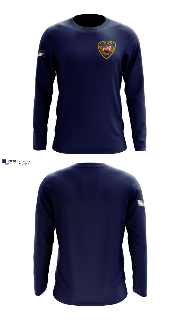 Long Sleeve Performance Shirt, Wheeling Police Department, Police, Teamtime, Team time, sublimation, custom sports apparel, team uniforms, spirit wear, spiritwear, sports uniforms, custom shirts, team store, custom team store, fundraiser sports, apparel fundraiser