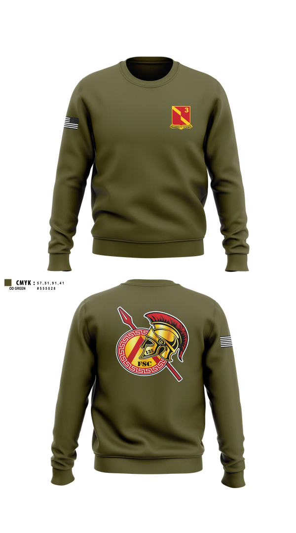 Crew Neck Sweatshirt, 135th FSC, Army, Teamtime, Team time, sublimation, custom sports apparel, team uniforms, spirit wear, spiritwear, sports uniforms, custom shirts, team store, custom team store, fundraiser sports, apparel fundraiser