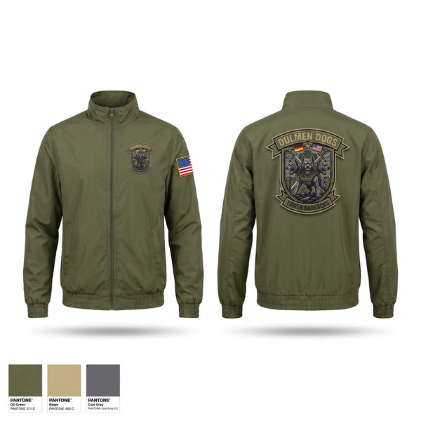 Windbreaker, Dulmen DES, Army, Teamtime, Team time, sublimation, custom sports apparel, team uniforms, spirit wear, spiritwear, sports uniforms, custom shirts, team store, custom team store, fundraiser sports, apparel fundraiser