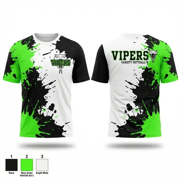 Short Sleeve Performance Shirt, Havasu Vipers, Baseball, Teamtime, Team time, sublimation, custom sports apparel, team uniforms, spirit wear, spiritwear, sports uniforms, custom shirts, team store, custom team store, fundraiser sports, apparel fundraiser