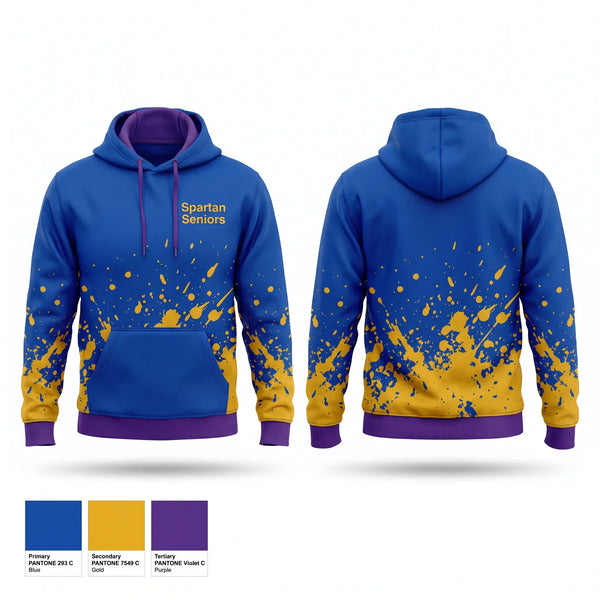 Hoodie, Spartan Seniors, Cross Country, Teamtime, Team time, sublimation, custom sports apparel, team uniforms, spirit wear, spiritwear, sports uniforms, custom shirts, team store, custom team store, fundraiser sports, apparel fundraiser