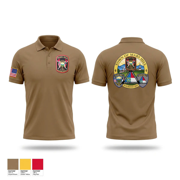 Short Sleeve Performance Polo, Mars Hill, Fire Department, Teamtime, Team time, sublimation, custom sports apparel, team uniforms, spirit wear, spiritwear, sports uniforms, custom shirts, team store, custom team store, fundraiser sports, apparel fundraiser