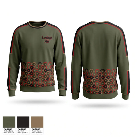 Crew Neck Sweatshirt, Lethal Air, E-Sports, Teamtime, Team time, sublimation, custom sports apparel, team uniforms, spirit wear, spiritwear, sports uniforms, custom shirts, team store, custom team store, fundraiser sports, apparel fundraiser