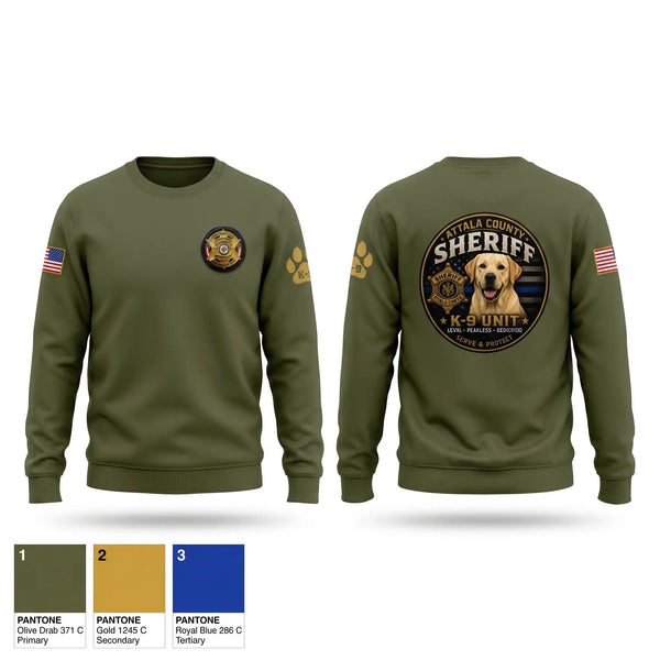 Crew Neck Sweatshirt, Attala County Sheriff Dept., Police, Teamtime, Team time, sublimation, custom sports apparel, team uniforms, spirit wear, spiritwear, sports uniforms, custom shirts, team store, custom team store, fundraiser sports, apparel fundraiser