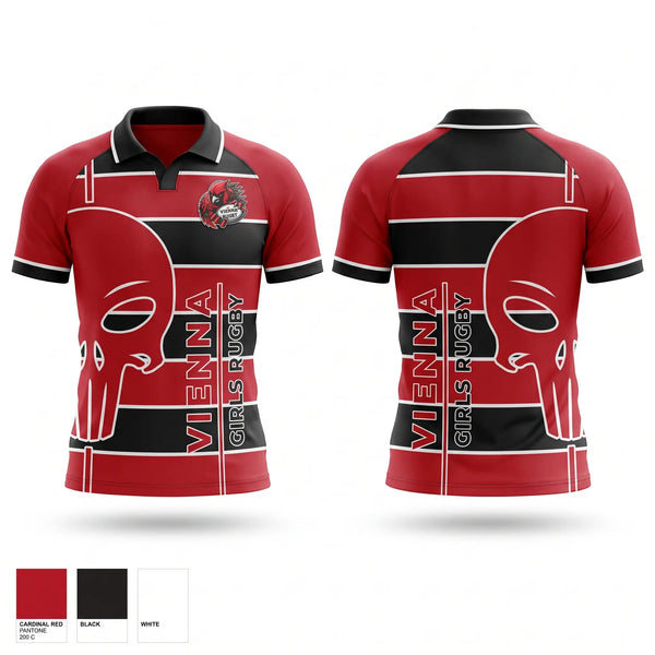 Rugby Jersey, Vienna Girls, Rugby, Teamtime, Team time, sublimation, custom sports apparel, team uniforms, spirit wear, spiritwear, sports uniforms, custom shirts, team store, custom team store, fundraiser sports, apparel fundraiser