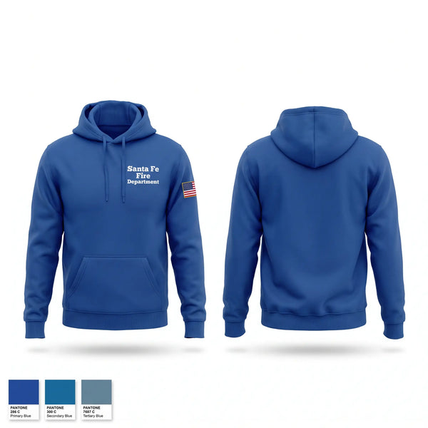 Hoodie, Santa Fe Fire Department, Fire Department, Teamtime, Team time, sublimation, custom sports apparel, team uniforms, spirit wear, spiritwear, sports uniforms, custom shirts, team store, custom team store, fundraiser sports, apparel fundraiser
