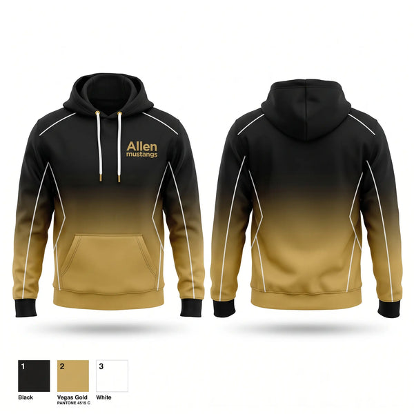 Hoodie, Allen mustangs, Cheer, Teamtime, Team time, sublimation, custom sports apparel, team uniforms, spirit wear, spiritwear, sports uniforms, custom shirts, team store, custom team store, fundraiser sports, apparel fundraiser