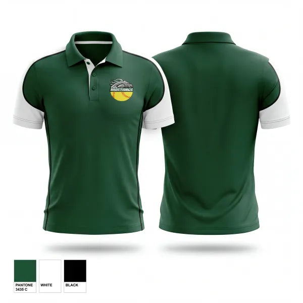 Short Sleeve Performance Polo, Lady Mustangs, Softball, Teamtime, Team time, sublimation, custom sports apparel, team uniforms, spirit wear, spiritwear, sports uniforms, custom shirts, team store, custom team store, fundraiser sports, apparel fundraiser