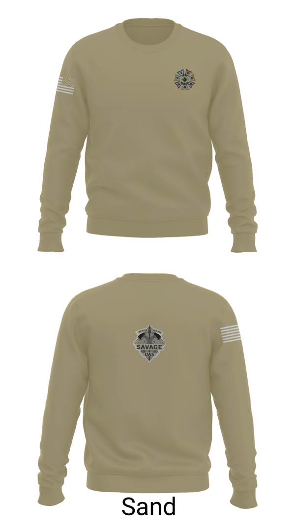 Crew Neck Sweatshirt, 4-10 CAV 3 ABCT 4 ID, , Teamtime, Team time, sublimation, custom sports apparel, team uniforms, spirit wear, spiritwear, sports uniforms, custom shirts, team store, custom team store, fundraiser sports, apparel fundraiser