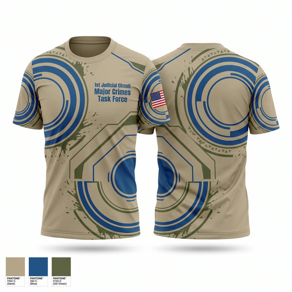 Short Sleeve Performance Shirt, 1st Judicial Circuit Major Crimes Task Force, Police, Teamtime, Team time, sublimation, custom sports apparel, team uniforms, spirit wear, spiritwear, sports uniforms, custom shirts, team store, custom team store, fundraiser sports, apparel fundraiser