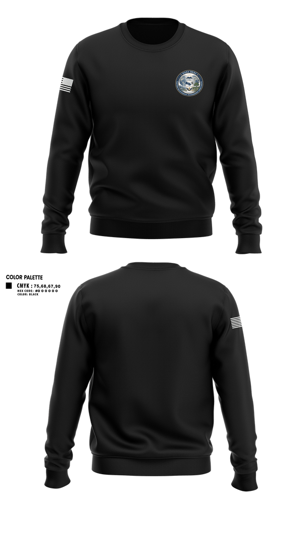 Crew Neck Sweatshirt, DASA DE&C Partner Relationship Management, , Teamtime, Team time, sublimation, custom sports apparel, team uniforms, spirit wear, spiritwear, sports uniforms, custom shirts, team store, custom team store, fundraiser sports, apparel fundraiser