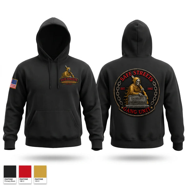 Hoodie, Safe Streets Gang Unit, Police, Teamtime, Team time, sublimation, custom sports apparel, team uniforms, spirit wear, spiritwear, sports uniforms, custom shirts, team store, custom team store, fundraiser sports, apparel fundraiser