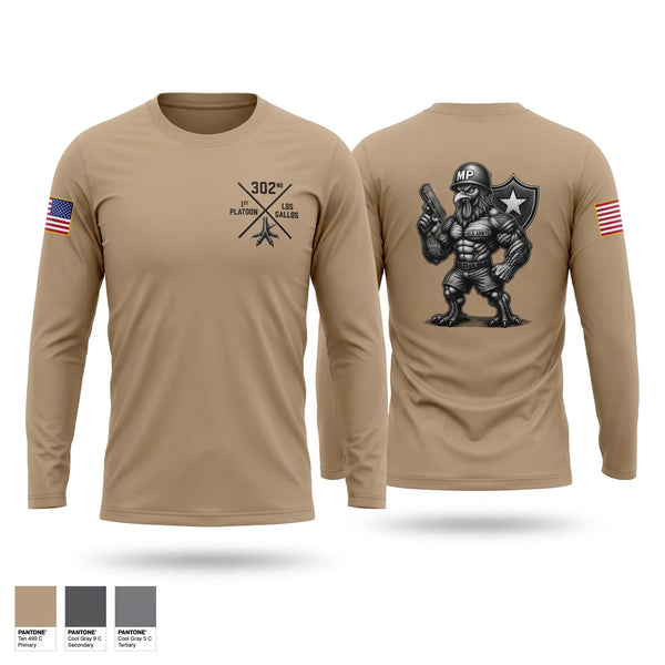 Long Sleeve Performance Shirt, 1st PLT Roosters, Army, Teamtime, Team time, sublimation, custom sports apparel, team uniforms, spirit wear, spiritwear, sports uniforms, custom shirts, team store, custom team store, fundraiser sports, apparel fundraiser