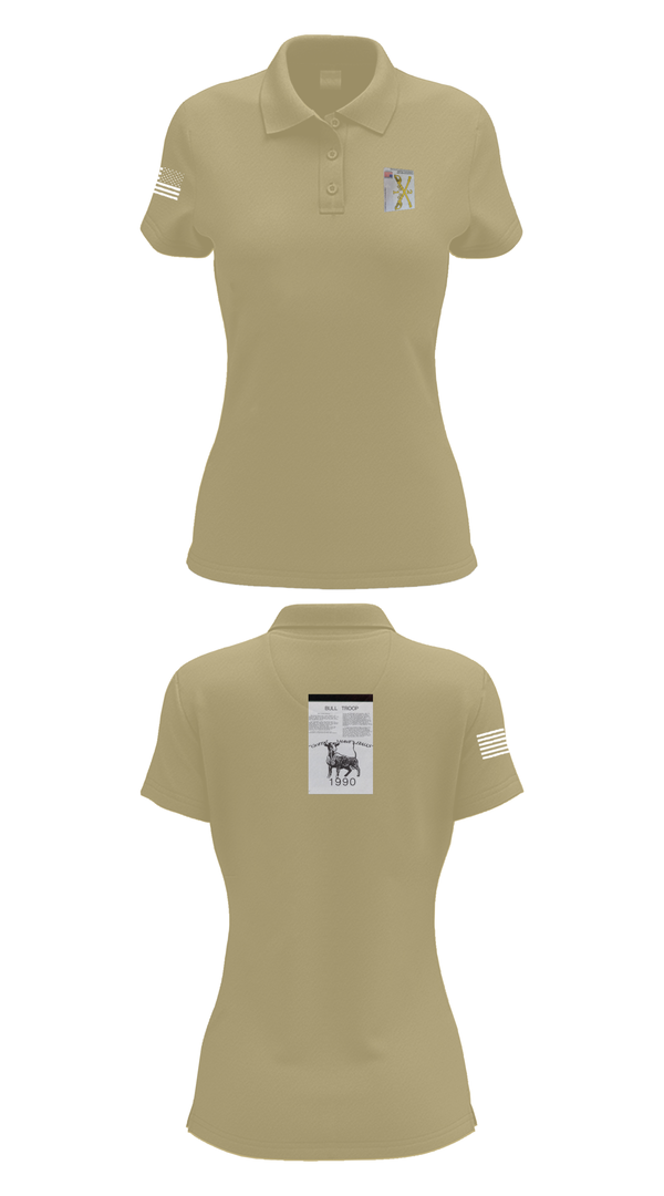 Womens Short Sleeve Performance Polo, 2nd Armored Cavalry Regiment, , Teamtime, Team time, sublimation, custom sports apparel, team uniforms, spirit wear, spiritwear, sports uniforms, custom shirts, team store, custom team store, fundraiser sports, apparel fundraiser