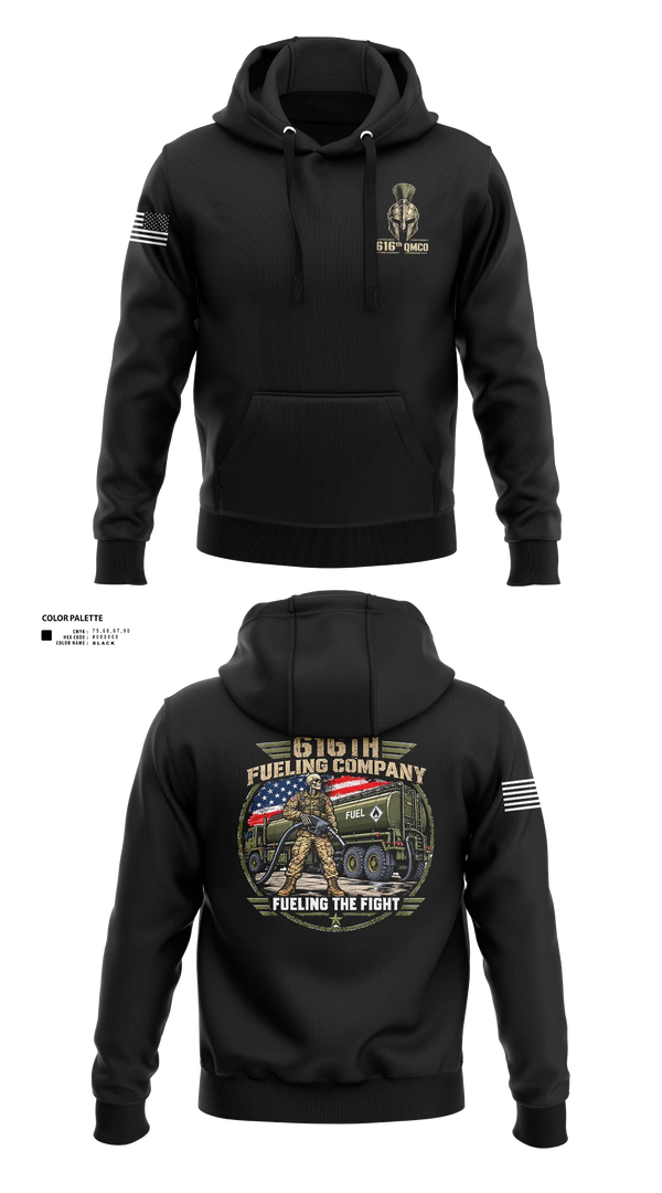 Hoodie, 616th QM CO, Army, Teamtime, Team time, sublimation, custom sports apparel, team uniforms, spirit wear, spiritwear, sports uniforms, custom shirts, team store, custom team store, fundraiser sports, apparel fundraiser
