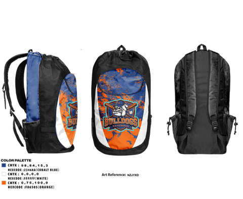 Gear Bag, Lucy Addison MS Bulldogs, Baseball, Teamtime, Team time, sublimation, custom sports apparel, team uniforms, spirit wear, spiritwear, sports uniforms, custom shirts, team store, custom team store, fundraiser sports, apparel fundraiser