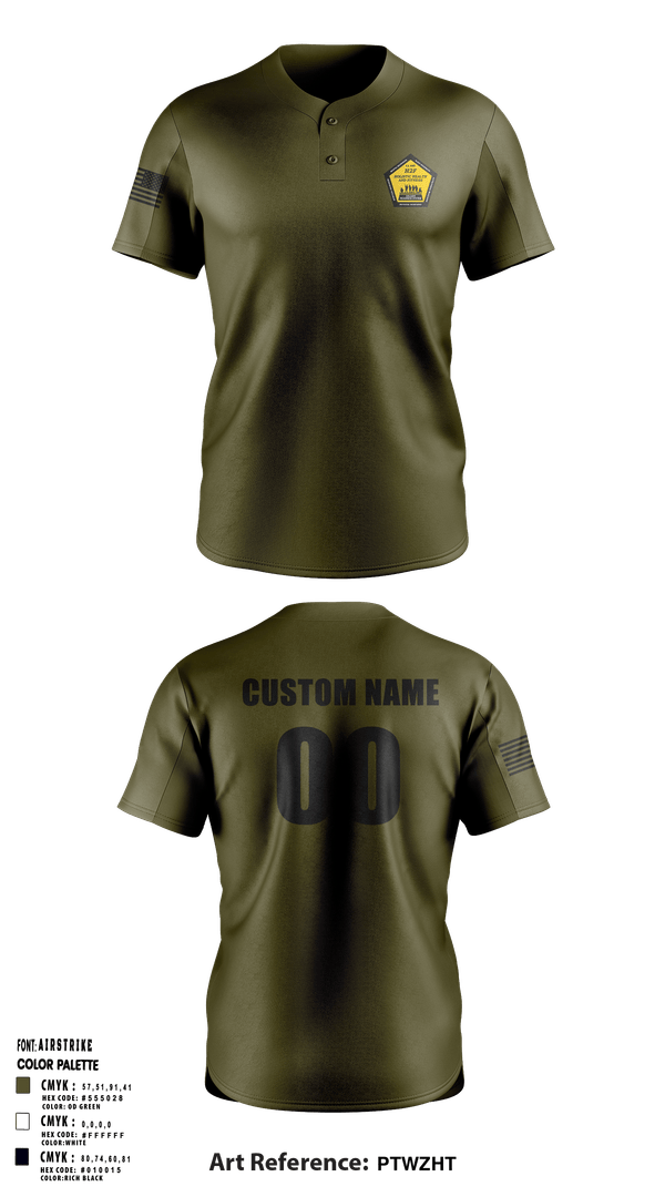 Two Button Baseball Jersey, AR-MEDCOM, Army, Teamtime, Team time, sublimation, custom sports apparel, team uniforms, spirit wear, spiritwear, sports uniforms, custom shirts, team store, custom team store, fundraiser sports, apparel fundraiser
