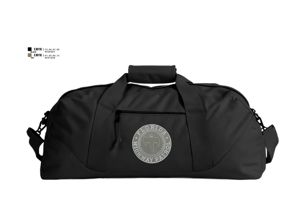 Duffle Bag, Florida Highway Patrol, , Teamtime, Team time, sublimation, custom sports apparel, team uniforms, spirit wear, spiritwear, sports uniforms, custom shirts, team store, custom team store, fundraiser sports, apparel fundraiser