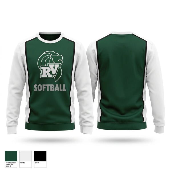 Crew Neck Sweatshirt, Raritan Valley Community College, Softball, Teamtime, Team time, sublimation, custom sports apparel, team uniforms, spirit wear, spiritwear, sports uniforms, custom shirts, team store, custom team store, fundraiser sports, apparel fundraiser