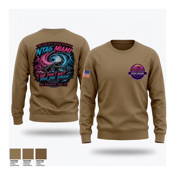 Crew Neck Sweatshirt, NTAG MIAMI FCPOA, Navy, Teamtime, Team time, sublimation, custom sports apparel, team uniforms, spirit wear, spiritwear, sports uniforms, custom shirts, team store, custom team store, fundraiser sports, apparel fundraiser