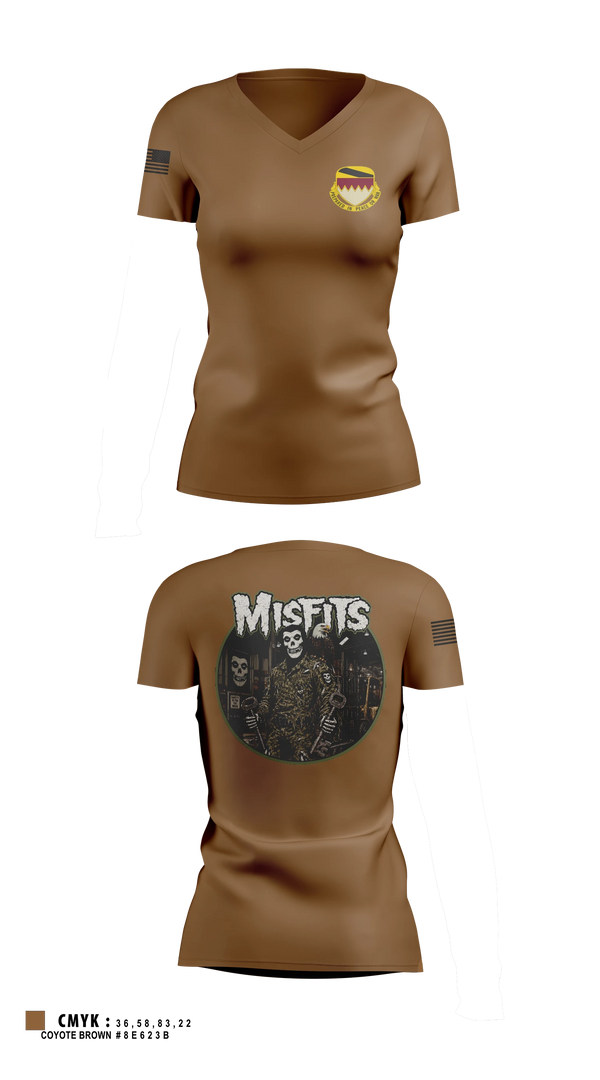 Womens Short Sleeve Vneck Shirt, A Co, 115th BSB, 1CD, Army, Teamtime, Team time, sublimation, custom sports apparel, team uniforms, spirit wear, spiritwear, sports uniforms, custom shirts, team store, custom team store, fundraiser sports, apparel fundraiser