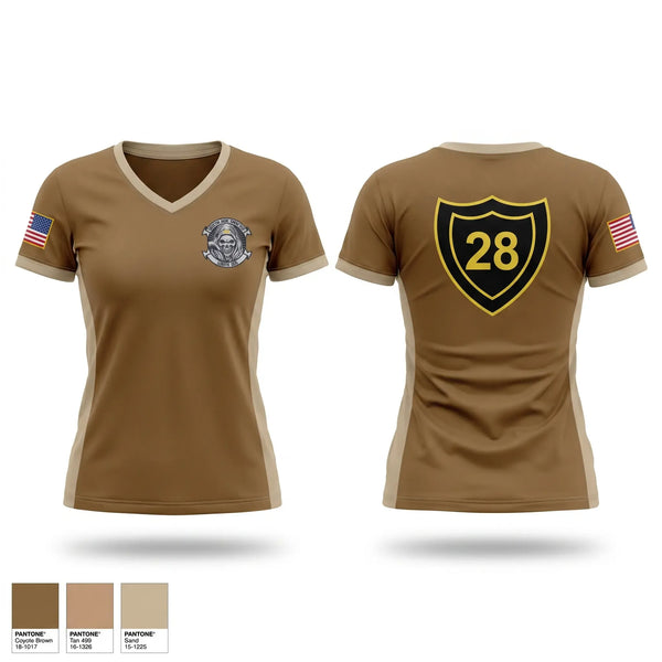 Womens Short Sleeve Vneck Shirt, Destroyer Squadron 28, Navy, Teamtime, Team time, sublimation, custom sports apparel, team uniforms, spirit wear, spiritwear, sports uniforms, custom shirts, team store, custom team store, fundraiser sports, apparel fundraiser