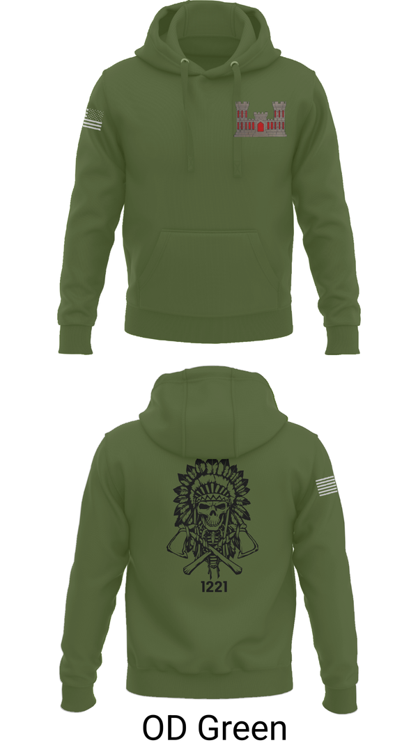 Hoodie, 1221st Route Clearance Co., National Guard, Teamtime, Team time, sublimation, custom sports apparel, team uniforms, spirit wear, spiritwear, sports uniforms, custom shirts, team store, custom team store, fundraiser sports, apparel fundraiser