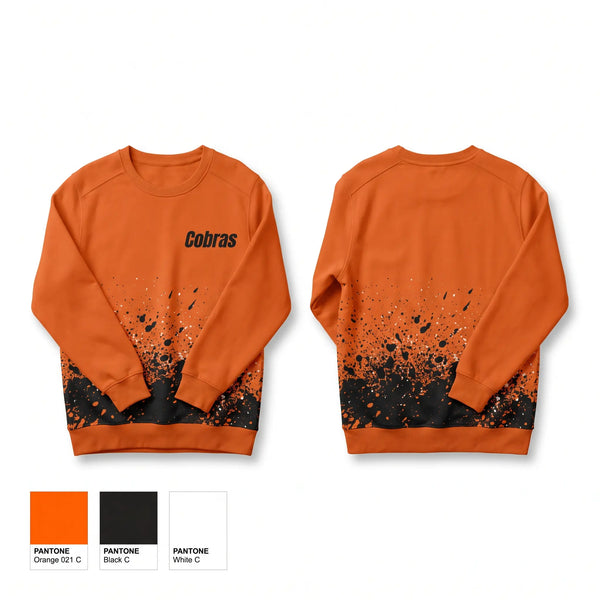 Crew Neck Sweatshirt, Cobras, Baseball, Teamtime, Team time, sublimation, custom sports apparel, team uniforms, spirit wear, spiritwear, sports uniforms, custom shirts, team store, custom team store, fundraiser sports, apparel fundraiser
