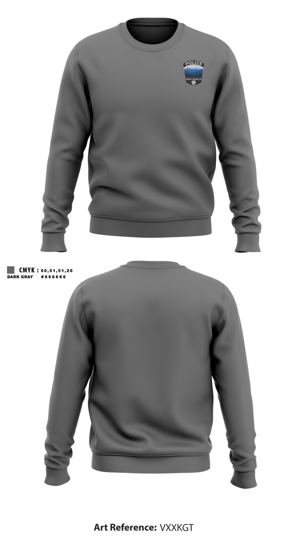 Crew Neck Sweatshirt, Rocky Mount Police Department, Police, Teamtime, Team time, sublimation, custom sports apparel, team uniforms, spirit wear, spiritwear, sports uniforms, custom shirts, team store, custom team store, fundraiser sports, apparel fundraiser