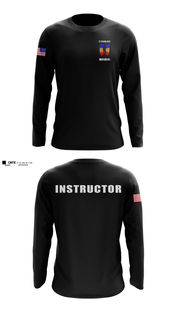 Long Sleeve Performance Shirt, 2/254 RTI, Army, Teamtime, Team time, sublimation, custom sports apparel, team uniforms, spirit wear, spiritwear, sports uniforms, custom shirts, team store, custom team store, fundraiser sports, apparel fundraiser