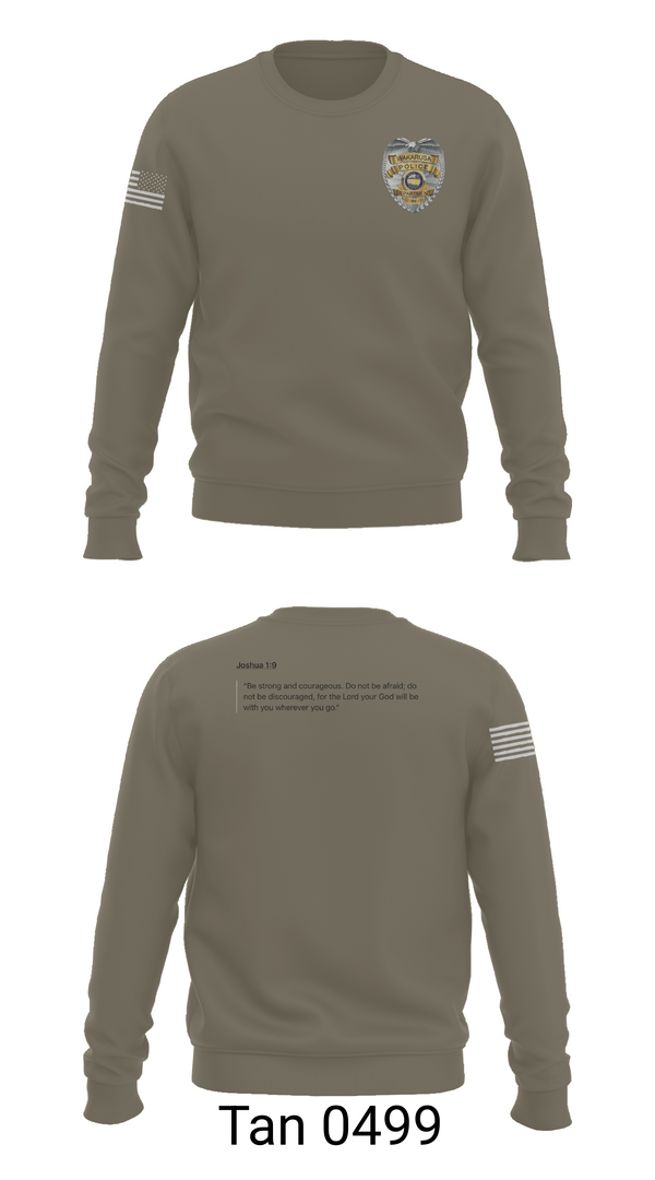 Crew Neck Sweatshirt, Wakarusa, Police, Teamtime, Team time, sublimation, custom sports apparel, team uniforms, spirit wear, spiritwear, sports uniforms, custom shirts, team store, custom team store, fundraiser sports, apparel fundraiser
