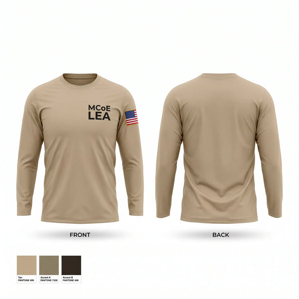 Long Sleeve Performance Shirt, MCoE LEA, Army, Teamtime, Team time, sublimation, custom sports apparel, team uniforms, spirit wear, spiritwear, sports uniforms, custom shirts, team store, custom team store, fundraiser sports, apparel fundraiser