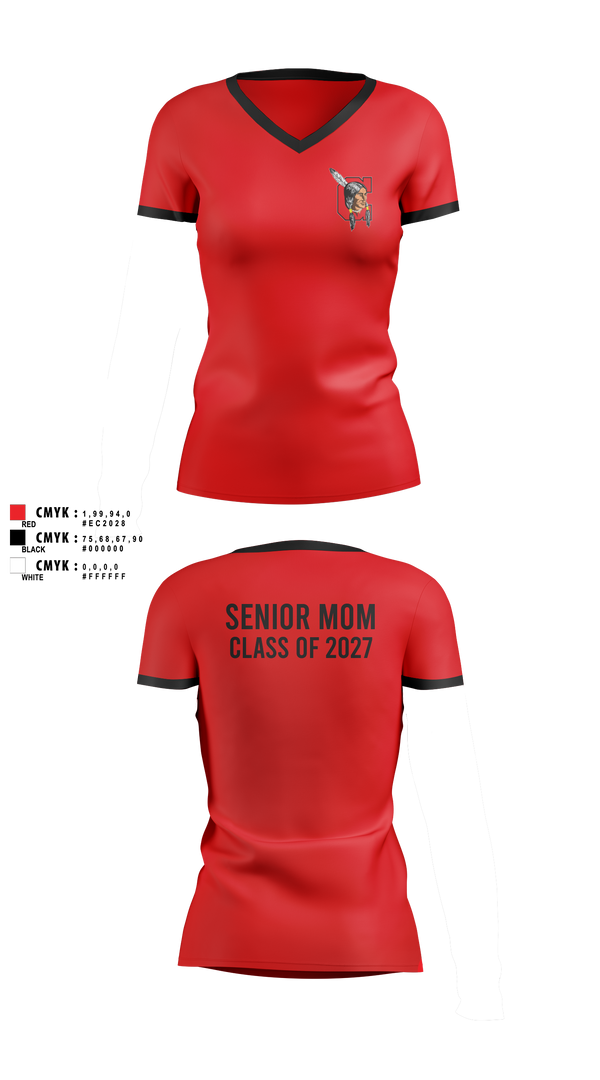 Womens Short Sleeve Vneck Shirt, Cheyenne Central, , Teamtime, Team time, sublimation, custom sports apparel, team uniforms, spirit wear, spiritwear, sports uniforms, custom shirts, team store, custom team store, fundraiser sports, apparel fundraiser