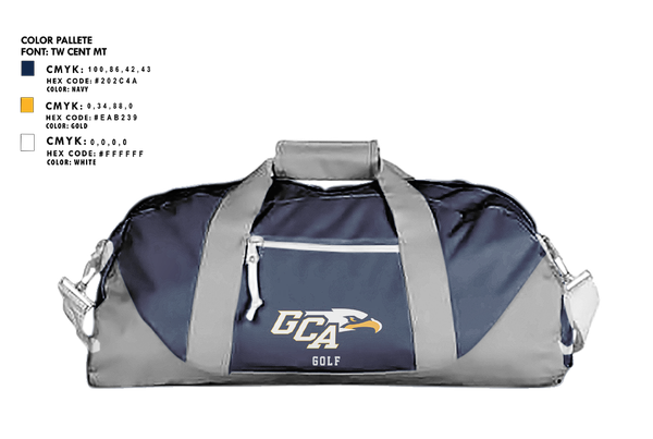 Duffle Bag, Grace Christian Academy Golf, Golf, Teamtime, Team time, sublimation, custom sports apparel, team uniforms, spirit wear, spiritwear, sports uniforms, custom shirts, team store, custom team store, fundraiser sports, apparel fundraiser