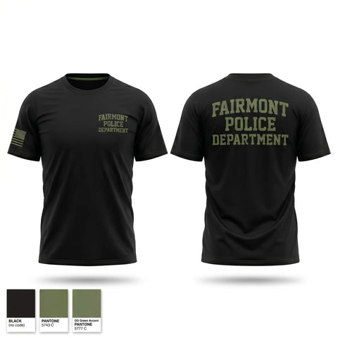 Old School Cotton Feel Shirt, Fairmont Police Department, Police, Teamtime, Team time, sublimation, custom sports apparel, team uniforms, spirit wear, spiritwear, sports uniforms, custom shirts, team store, custom team store, fundraiser sports, apparel fundraiser