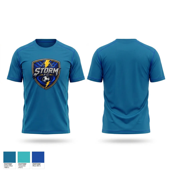 Short Sleeve Performance Shirt, Storm F.C., Men's Soccer, Teamtime, Team time, sublimation, custom sports apparel, team uniforms, spirit wear, spiritwear, sports uniforms, custom shirts, team store, custom team store, fundraiser sports, apparel fundraiser