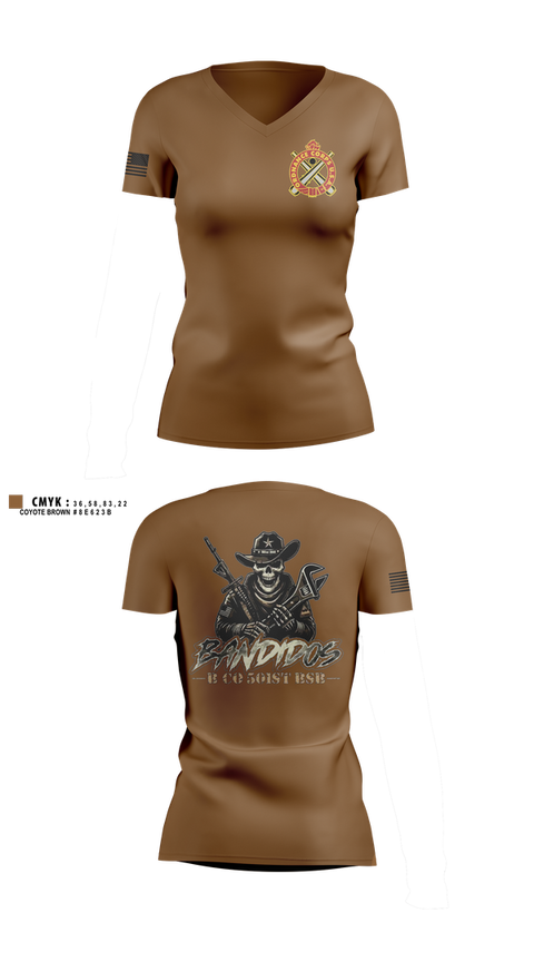 Womens Short Sleeve Vneck Shirt, 501st BSB, B Company, , Teamtime, Team time, sublimation, custom sports apparel, team uniforms, spirit wear, spiritwear, sports uniforms, custom shirts, team store, custom team store, fundraiser sports, apparel fundraiser