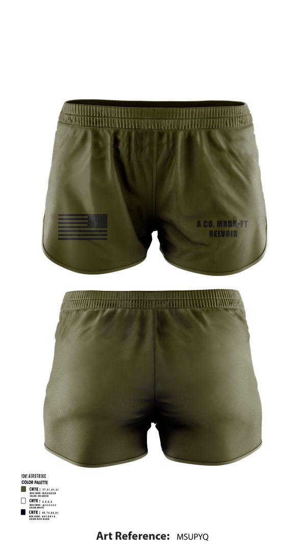 Ranger Panties, A CO, MRBN-FT BELVOIR, , Teamtime, Team time, sublimation, custom sports apparel, team uniforms, spirit wear, spiritwear, sports uniforms, custom shirts, team store, custom team store, fundraiser sports, apparel fundraiser