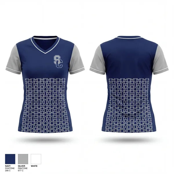 Womens Short Sleeve Vneck Shirt, Falcons, Men's Basketball, Teamtime, Team time, sublimation, custom sports apparel, team uniforms, spirit wear, spiritwear, sports uniforms, custom shirts, team store, custom team store, fundraiser sports, apparel fundraiser