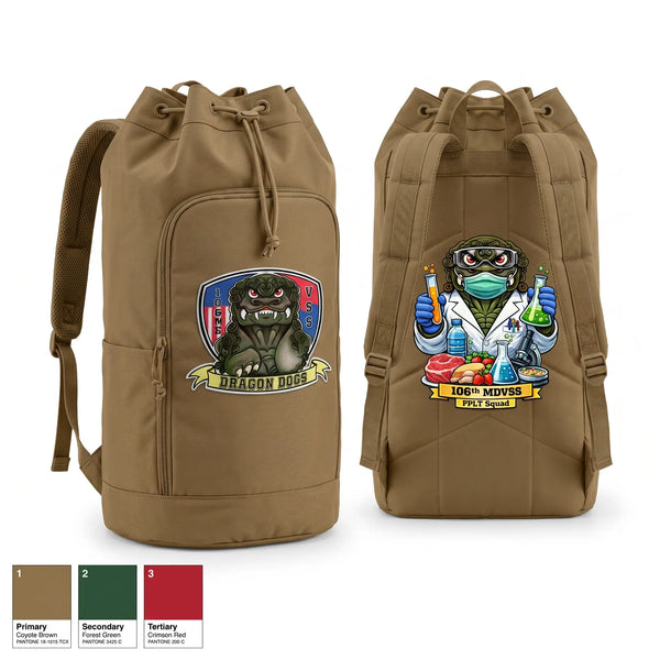 Gear Bag, 106th MDVSS, Army, Teamtime, Team time, sublimation, custom sports apparel, team uniforms, spirit wear, spiritwear, sports uniforms, custom shirts, team store, custom team store, fundraiser sports, apparel fundraiser